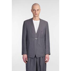 Blazer  in lino Grigio