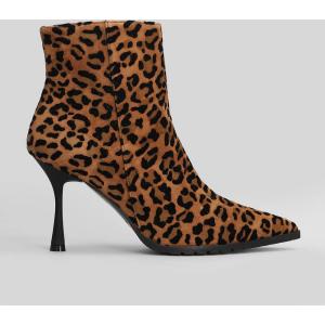 tronchetti tacco alto  in Camoscio Animalier