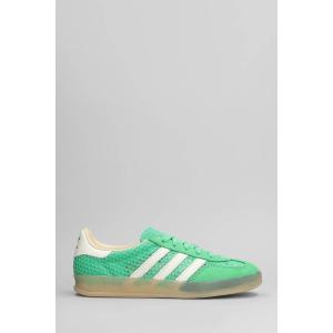Sneakers Gazelle Indoor in Camoscio e Tessuto Verde