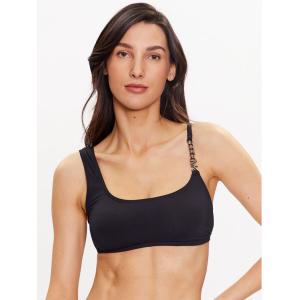 33-Bikini pezzo sopra Logo Chain MM1K033 Nero