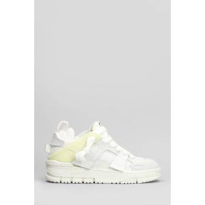 Sneakers Area Patchwork in pelle e camoscio Bianco