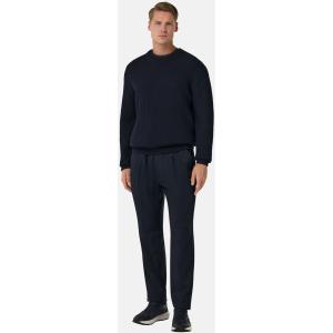 Boggi, Girocollo Di Maglia In Lana Merino, Uomo, Navy, Taglia: L