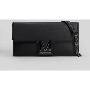 Borsa a spalla Tecla Bag in ecopelle Nera