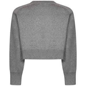 Felpa In Cashmere Grigio Melange Strass Rotate Birger Christensen Grigio Taglia 36 Rotate Birger Christensen Taglia 36