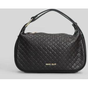 Borsa a spalla Mavira Plot in ecopelle Nera