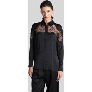 Camicia Baslan in Poliestere Nera