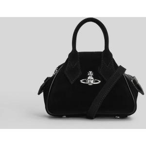 Borsa a spalla Yasmine mini in pelle e camoscio Nero