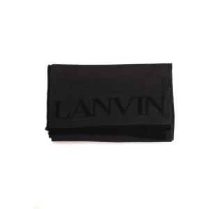 Lanvin Sciarpa Antracite Lana Uomo