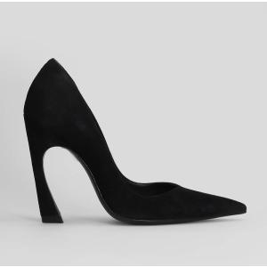 Decollete Lexi in Camoscio Nero