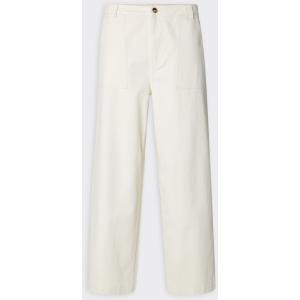 Selected Homme 16100425 SLH260-WIDE LEG HOTEL AMOUR PANT Egret