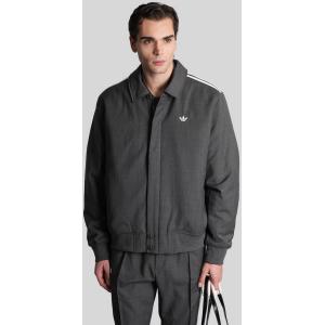Giacca Casual Wool Blouson in Poliestere Grigia