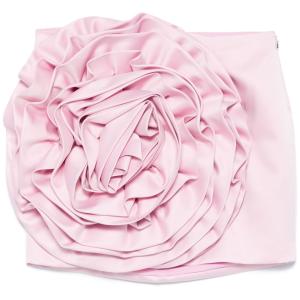 Minigonna in raso con applicazione