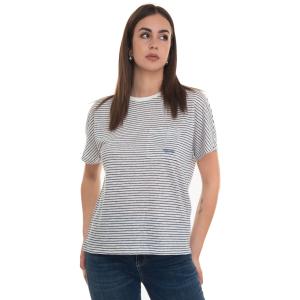 Max Mara studio Maglia OSTEO Bianco-denim Lino Donna