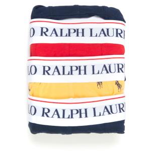 Ralph Lauren Set 3 Boxer Giallo-blu Cotone Uomo