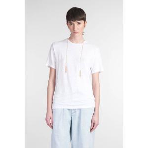 T-Shirt Zewel in lino Bianco
