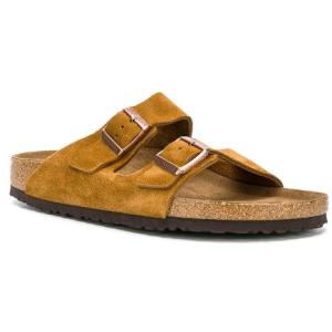 Sandali Arizona In Pelle Scamosciata Birkenstock Marrone Taglia 40 Birkenstock  Taglia 40