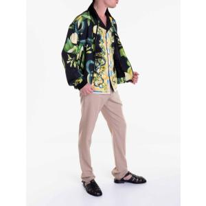 Giacca Stile Camicia Roberto Cavalli Fantasia e Rigato Taglia 52 Roberto Cavalli Taglia 52