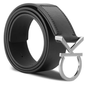 33-Cintura da donna Ck Logo Belt 3.5 K60K602141 80 Nero