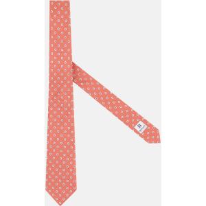 Boggi, Cravatta Fantasia Floreale In Seta, Uomo, Arancione