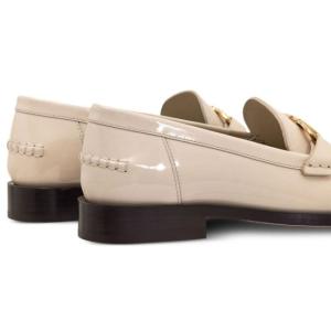 Mocassini In Pelle Verniciata Ferragamo Bianco Taglia 6.5 Ferragamo  Taglia 6.5