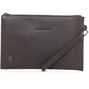 Piquadro Pochette in pelle Testa di moro Pelle Uomo