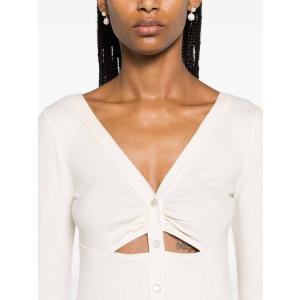 Cardigan Con Dettagli Cut-out Pinko Nude e Neutro Taglia M Pinko Taglia M