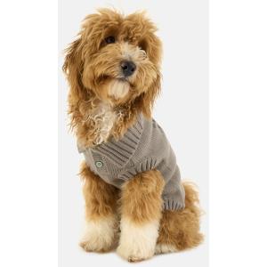 Boggi, Maglia Polo Per Cani In Pura Lana Merino, Donna, Taupe, Taglia: L