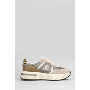 Sneakers Cassie in pelle e camoscio Grigio
