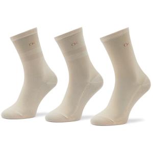 33-Set di 3 paia di calzini lunghi da donna 701219848 Beige