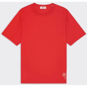 NN07 T-Shirt Jett Print Chili Glow