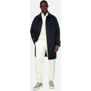 Boggi, Cappotto In Lana Cashmere Mono Petto, Uomo, Navy, Taglia: 46