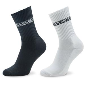 33-Set di 2 paia di calzini lunghi da uomo F-Box NP0A4GBU Bianco