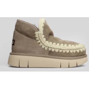 tronchetti tacco basso Eskimo bounce in Camoscio Grigio