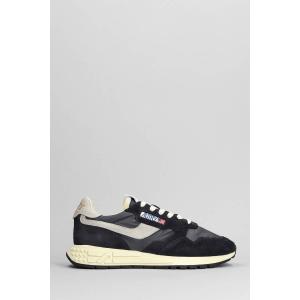 Sneakers Reelwind in Camoscio e Tessuto Nero