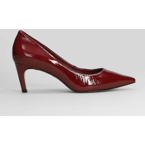 Decollete  in Vernice Bordeaux