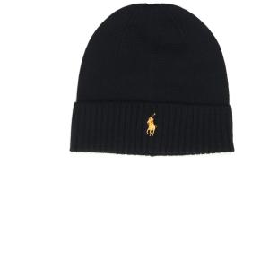Ralph Lauren Cappello in maglia Nero Lana merino Uomo