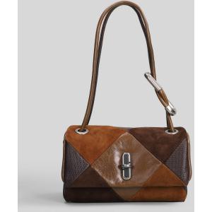 Borsa a spalla The mini dual in Camoscio Multicolor