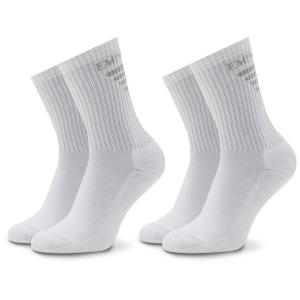 33-Set di 2 paia di calzini lunghi da donna 292303 2F258 00010 Bianco