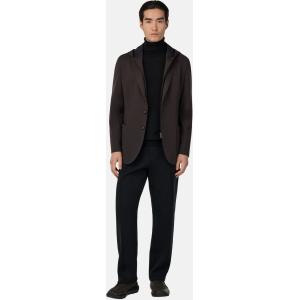 Boggi, Giacca Felpa Madison In Mista Lana, Uomo, Marrone, Taglia: 44