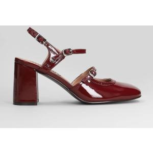 Decollete  in Vernice Bordeaux