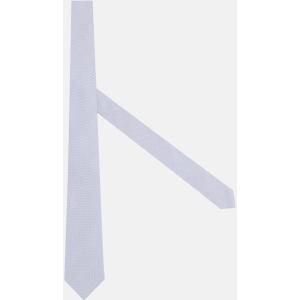 Boggi, Cravatta Cerimonia Motivo Pois In Misto Cotone, Uomo, Azzurro