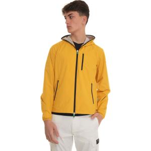 Save the Duck Giubbino con cappuccio DAVID Giallo Poliestere (fibre riciclate) Uomo