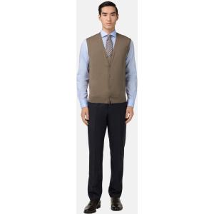 Boggi, Gilet In Lana Merino, Uomo, Taupe, Taglia: L