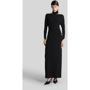 Abito lungo  in Poliestere Nera