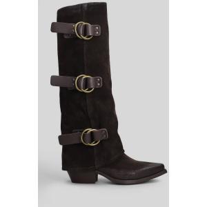 Stivali texani  in Camoscio Testa di Moro