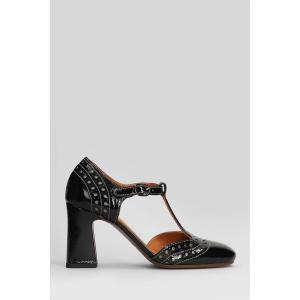 Decollete Mante in Pelle Nera