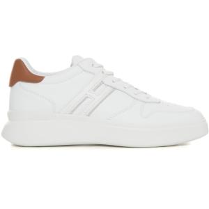 Hogan Sneakers in pelle H580 Bianco-cuoio Pelle Uomo