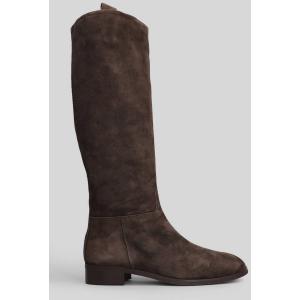 Stivali tacco basso  in Camoscio Testa di Moro