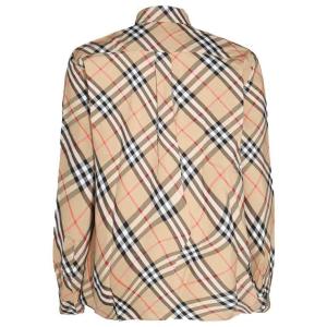 Camicia In Cotone Beige Burberry Nude e Neutro Taglia M Burberry  Taglia M