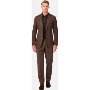 Boggi, Abito Tinta Unita In Pura Lana, Uomo, Marrone, Taglia: 44